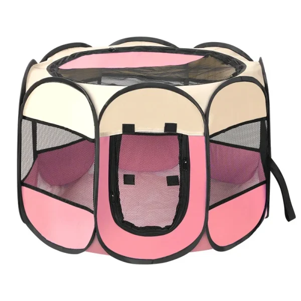 Portable Foldable Cat Tent Cat House Portable Folding Outdoor Travel Pet Tent Cat/Dog Cage Easy Operation Large Cat/Dog Fences - Image 2