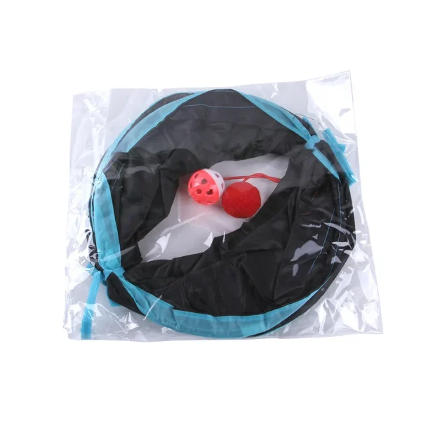Cat Tunnel Pet Supplies Cat S T Pass Play Tunnel Foldable Cat Tunnel Cat Toy Breathable Drill Barrel for Indoor loud paper - Image 6
