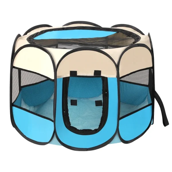 Portable Foldable Cat Tent Cat House Portable Folding Outdoor Travel Pet Tent Cat/Dog Cage Easy Operation Large Cat/Dog Fences - Image 5