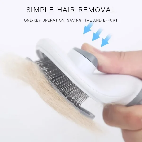 Pet Dog Brush Cat Comb Self Cleaning Pet Hair Remover Brush For Dogs Cats Grooming Tools Pets Dematting Comb Dogs Accessories - Image 2