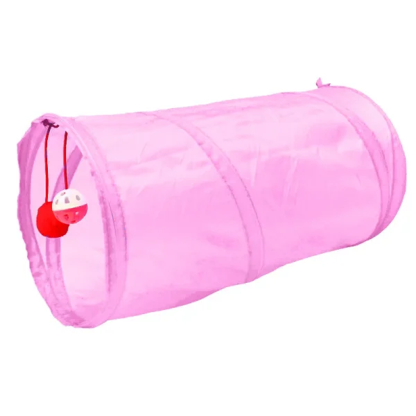 1pc Cat Tunnel Toy, Foldable Polyester Cloth, Rolling Tent,cat Tunnel Cat Toy - Image 5