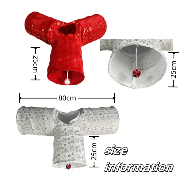Cat Tunnel Cat Toy Christmas Decoration Toy For Cats - Image 4