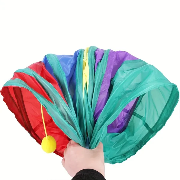 Cat Tunnel Foldable Cat Tunnel Pet Supplies Cat S T Y Pass Play Tunnel Cat Toy Breathable Drill Barrel for Indoor loud paper - Image 2