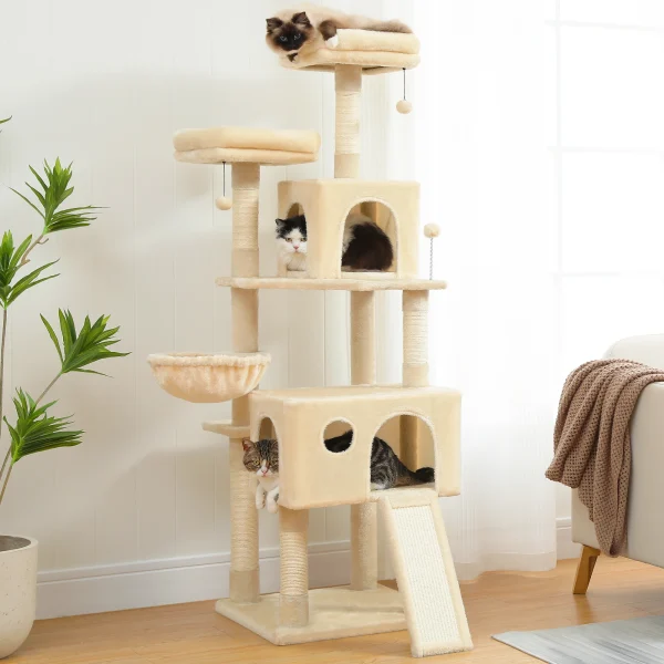 Domestic Delivery Multi-Level Cat Tree Tower Climb Furniture Scratching Post for Indoor House Pet Supplies Kitten Toy Cozy Condo - Image 3