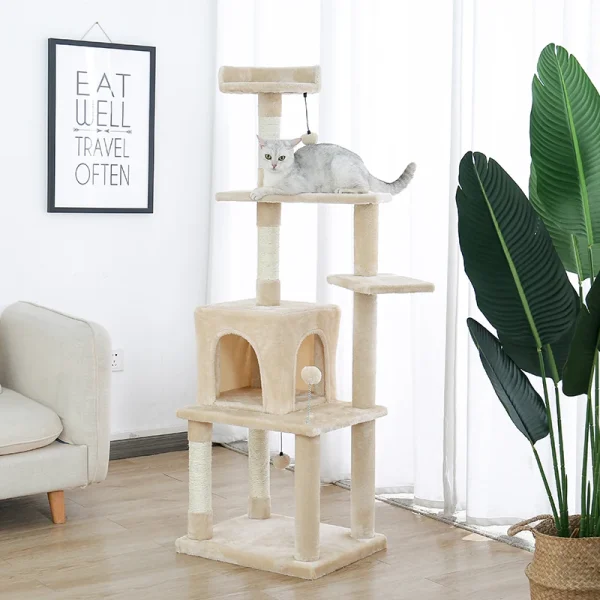 9 Kinds Domestic Delivery Cat Tree House Tower Condo Cat Scratching Post for Indoor Kitten Jumping Toy with Ladder Playing Tree - Image 5