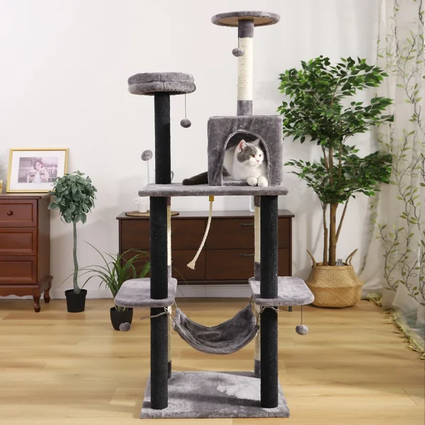 9 Kinds Domestic Delivery Cat Tree House Tower Condo Cat Scratching Post for Indoor Kitten Jumping Toy with Ladder Playing Tree - Image 3