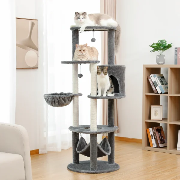 Domestic Delivery Multi-Level Cat Tree Tower Climb Furniture Scratching Post for Indoor House Pet Supplies Kitten Toy Cozy Condo - Image 5
