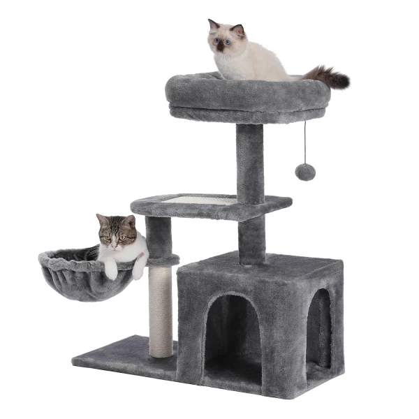 H80CM Small Cat Tree House Condo for Indoor Kitten Large Top Perch Natural Sisal Scratching Posts for Climbing Scratcher Board - Image 6