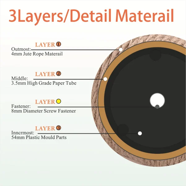 Cat Scratching Post Cat Tree Sisal Climbing Frame DIY Replacement Post Accessories Kitten Toy Pet Furniture Kittens Scratch Pole - Image 2