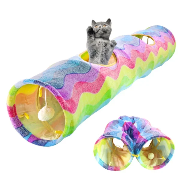 kf-S991fa63ef7cf4c858f604307ab1f3ffdf-Pet-Cat-Tunnel-Collapsible-4-Holes-Indoor-Outdoor-Tube-Kitten-Funny-Rainbow-Tunnel-Cat-Pet-Toy