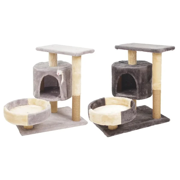 Cat Tree Exercise Furniture Protector Padded Plush Perch Resting Climb Tower - Image 2