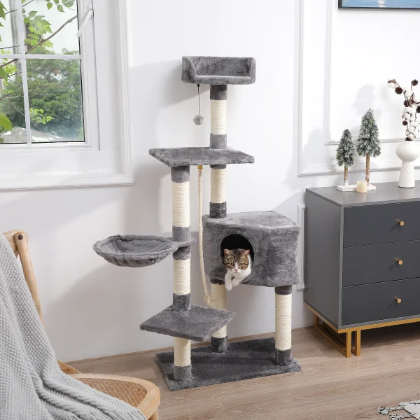 Domestic Delivery Multi-Level Cat Tree Tower Climb Furniture Scratching Post for Indoor House Pet Supplies Kitten Toy Cozy Condo - Image 6