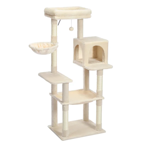 Large Cat Tree with Scratching Posts Soft Condo Scraper for Cats Multi-Level Cat Tower for Indoor Cat Accessories Pet Cat Toys - Image 3