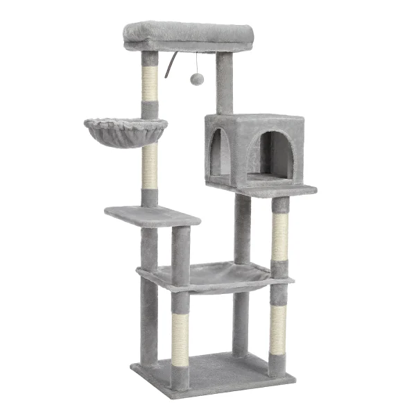 Large Cat Tree with Scratching Posts Soft Condo Scraper for Cats Multi-Level Cat Tower for Indoor Cat Accessories Pet Cat Toys - Image 6